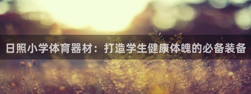 尊龙凯时百万奖池：日照小学体育器材：打造学生健康体魄