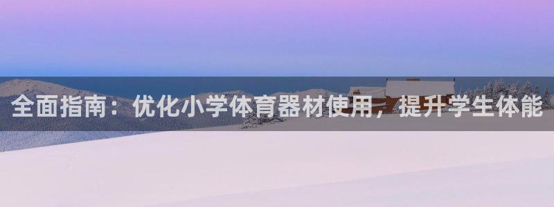 尊龙凯时城娱乐：全面指南：优化小学体育器材使用，提升