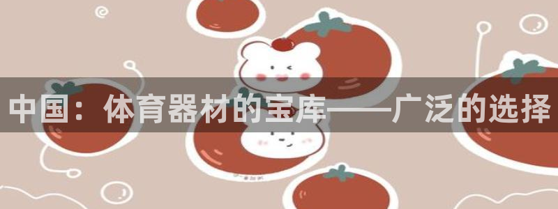 z6尊龙凯时集团：中国：体育器材的宝库——广泛的选择