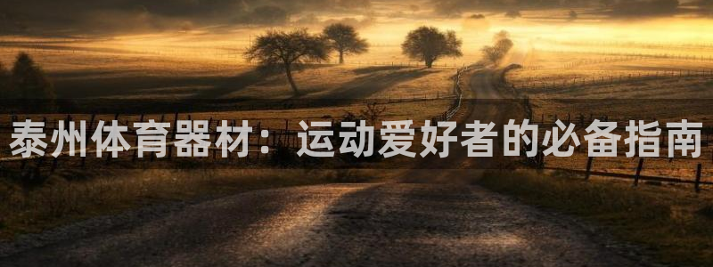 尊龙集团：泰州体育器材：运动爱好者的必备指南